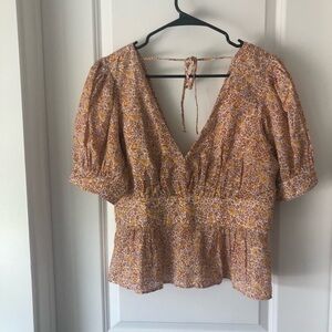 J Crew Floral Blouse New without tags